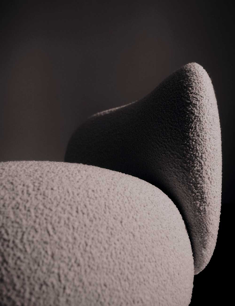 Rico lounge piccolo Nordic Bouclé