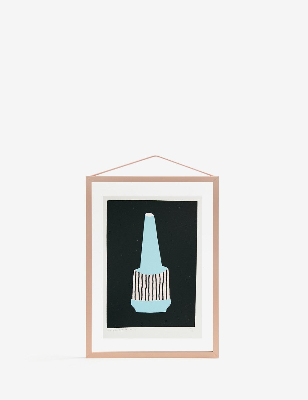 LIGHT BLUE AND PINK VASE