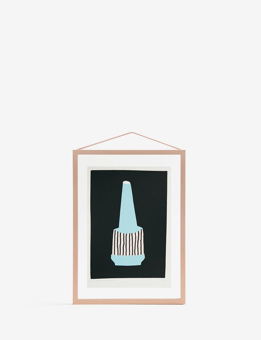 LIGHT BLUE AND PINK VASE