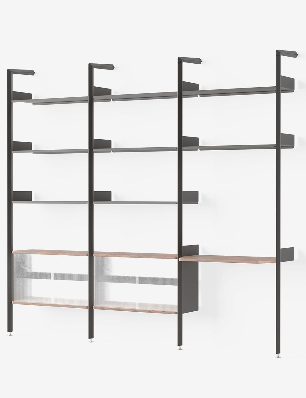 Système modulaire d'étagères Rombe IF1 + IF4 + IF6