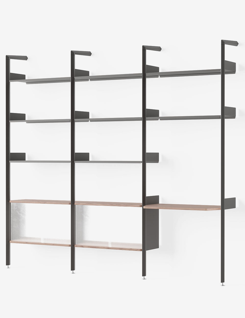 Système modulaire d'étagères Rombe IF1 + IF4 + IF6