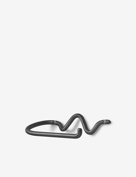 PORTA-BANHEIRO CURVATURE BLACK BRASS