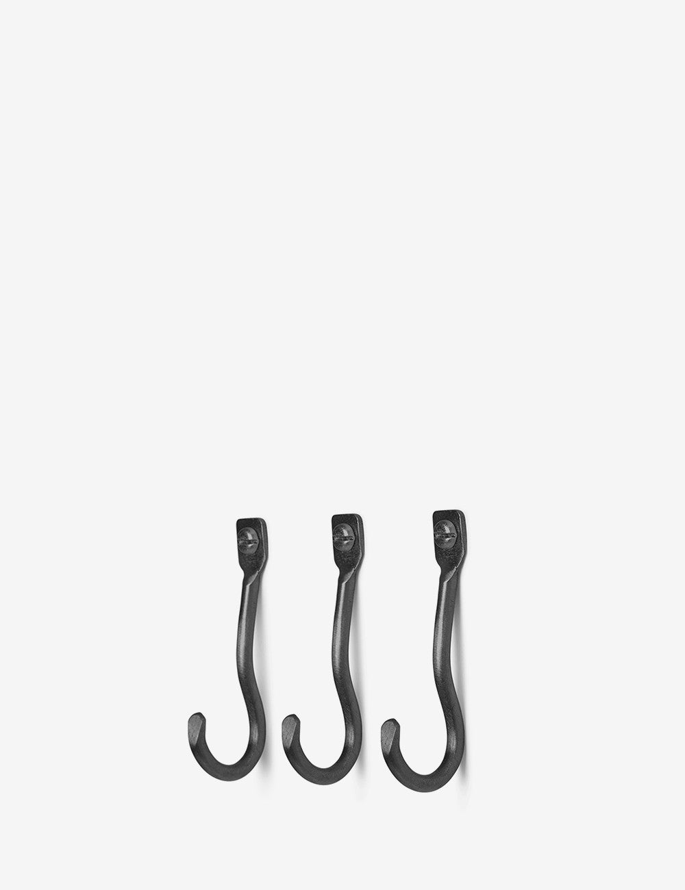 colgador curvature set black brass