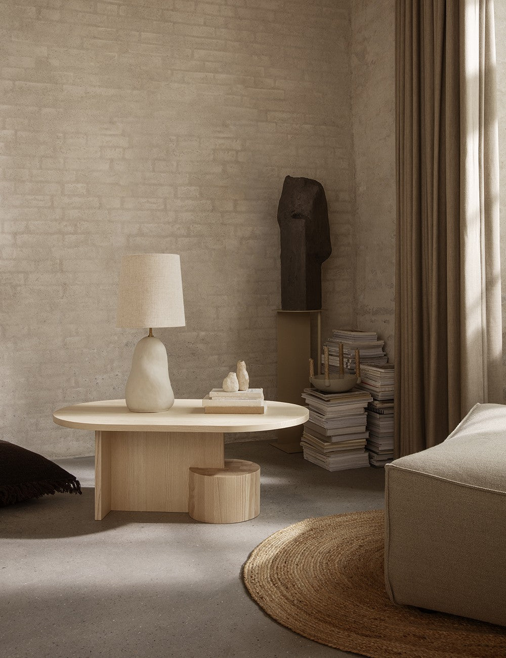 tappeto ovale eterno in iuta