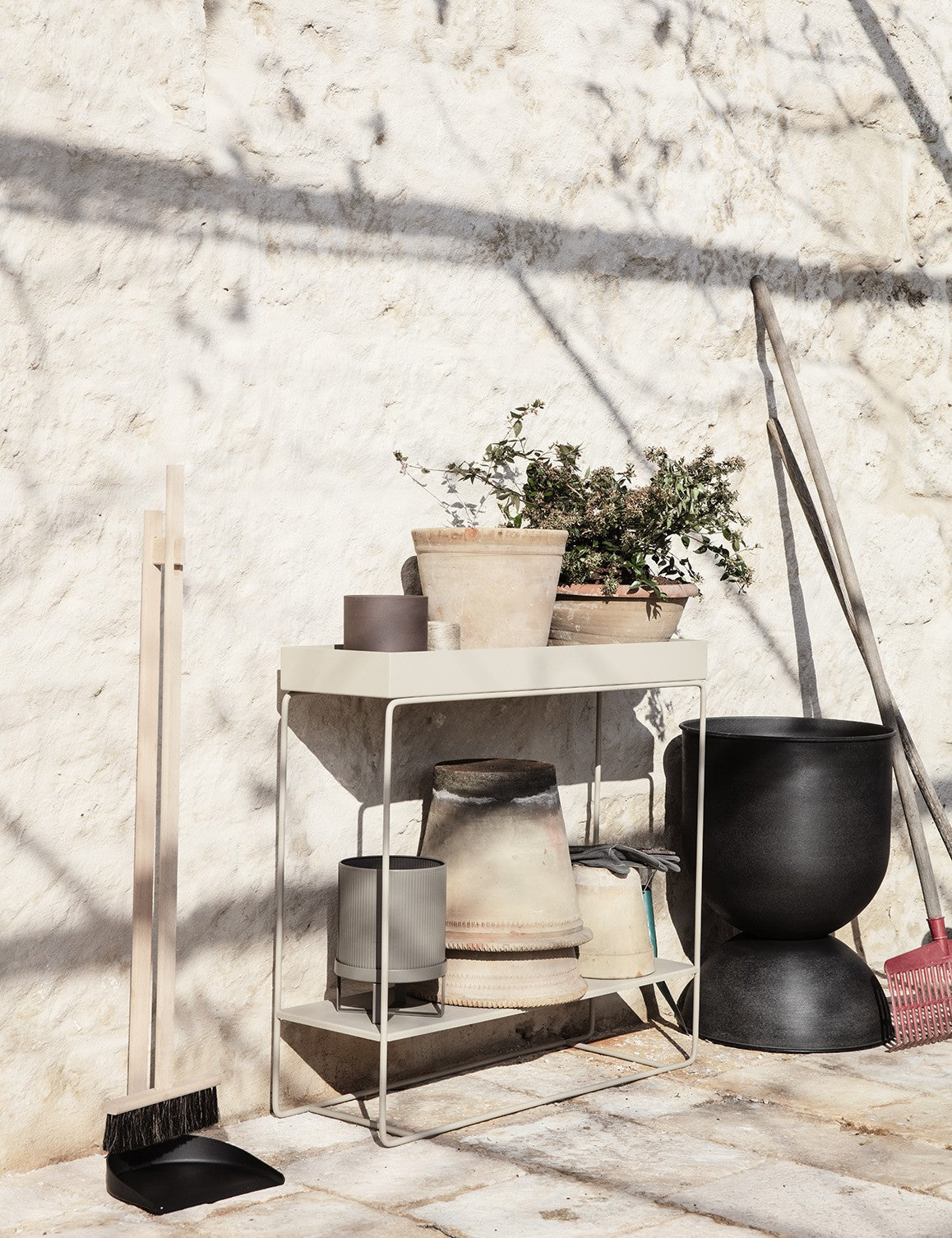 bac à plantes à deux niveaux