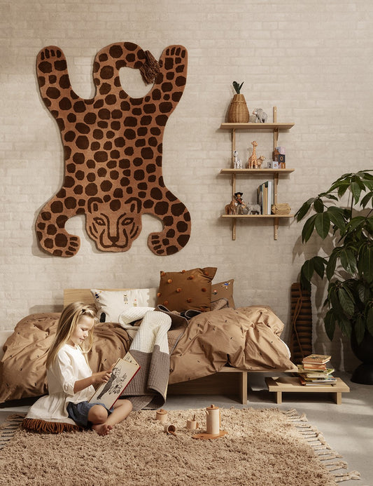 tufted rug leopard