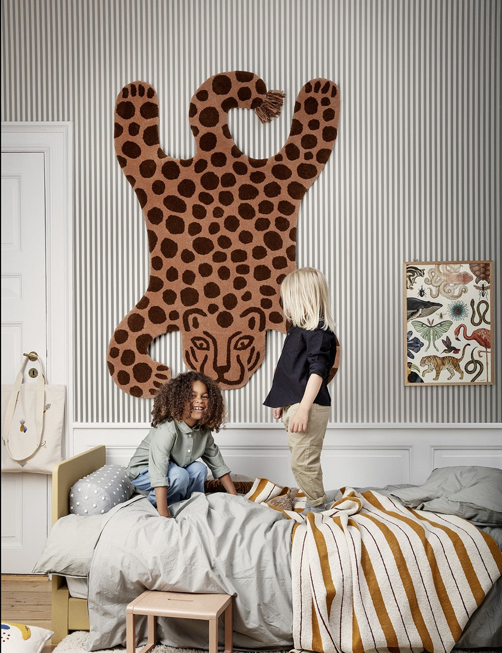 tappeto tuftato leopardo