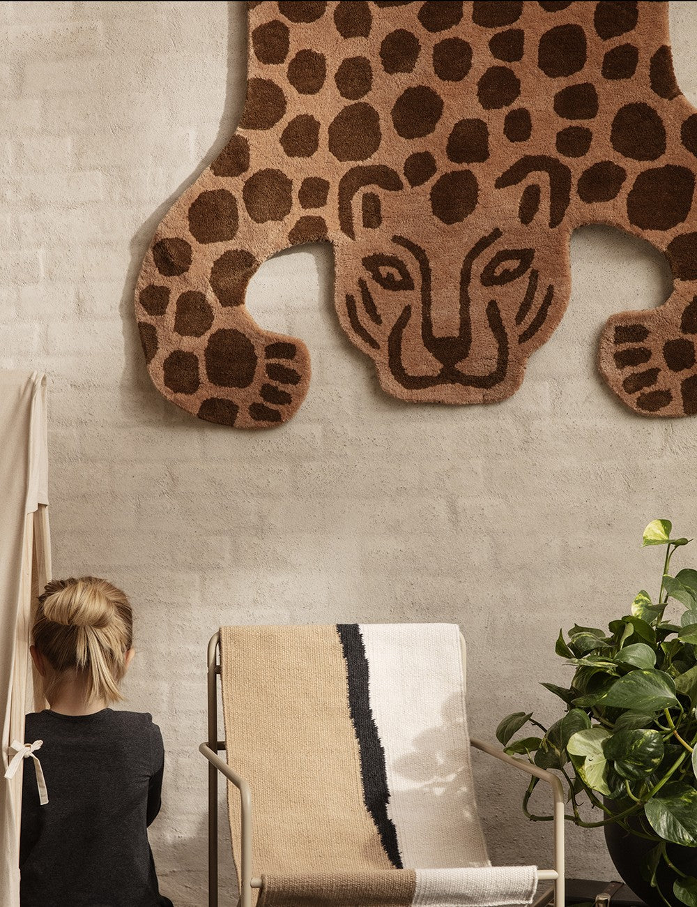 tappeto tuftato leopardo