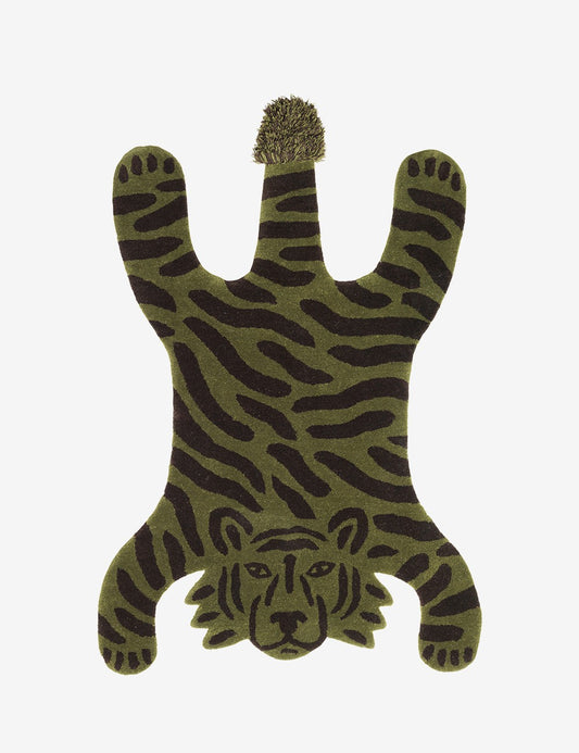 tufted rug tiger