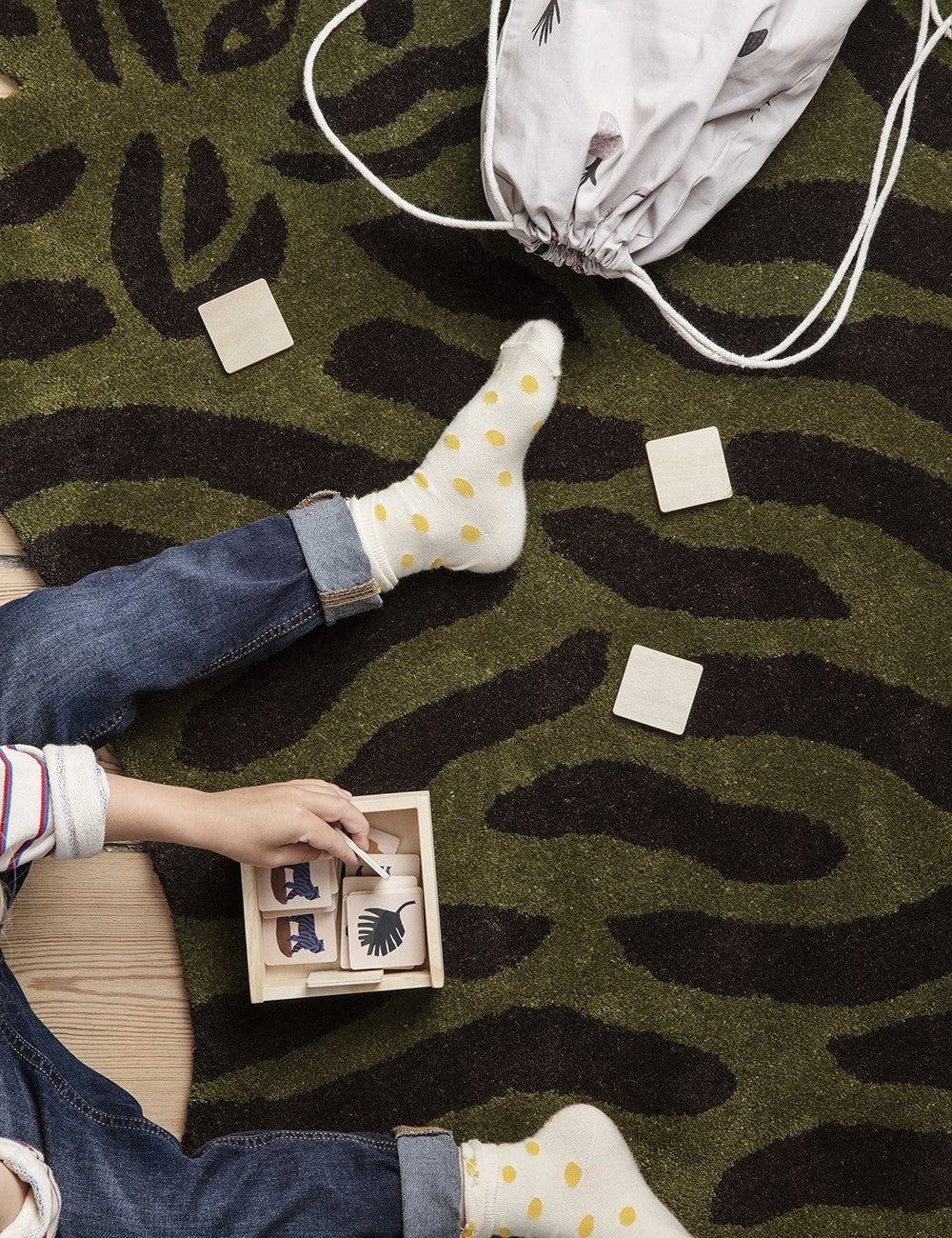 tappeto tuftato tigre