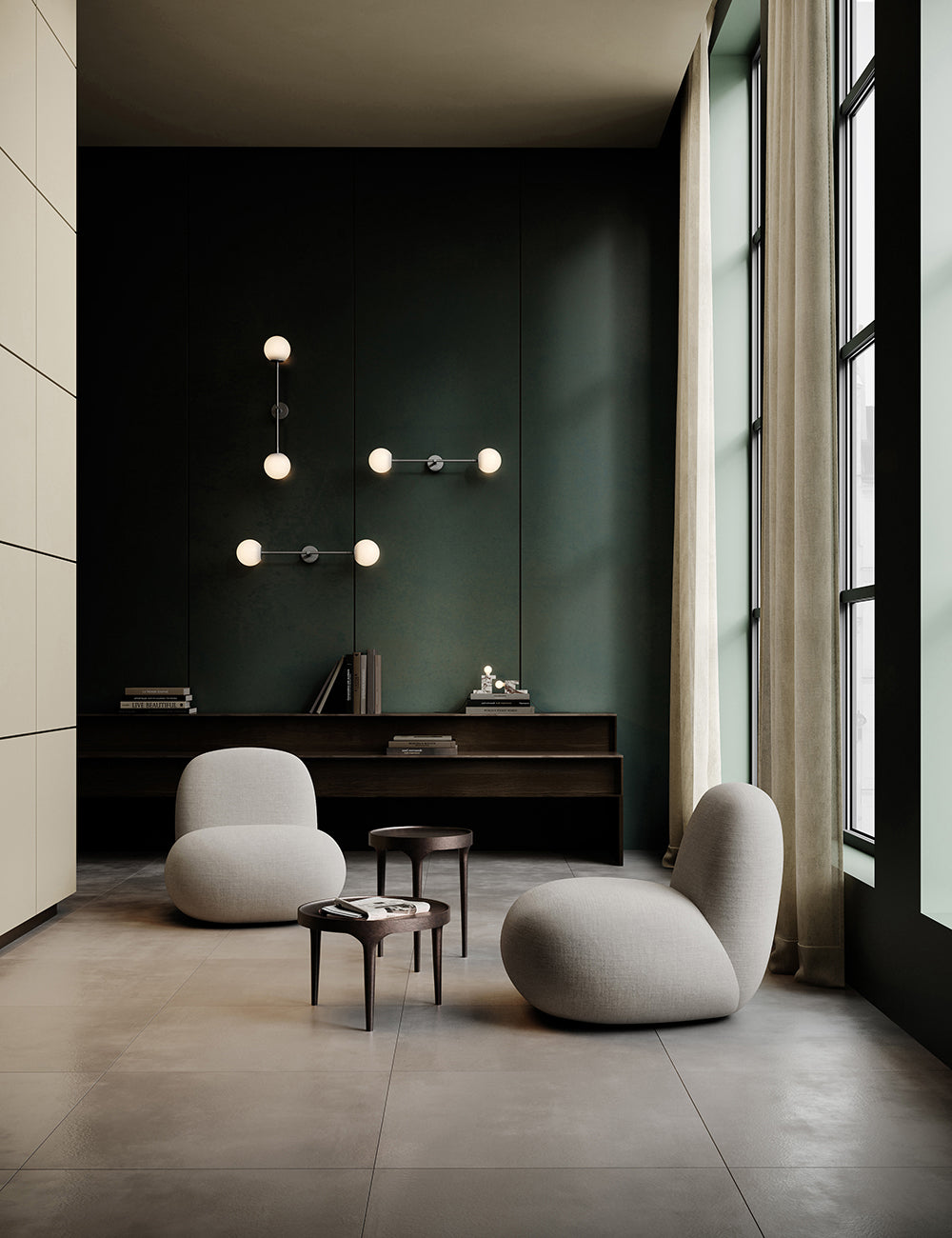 Lámpara pared Drop Bulb