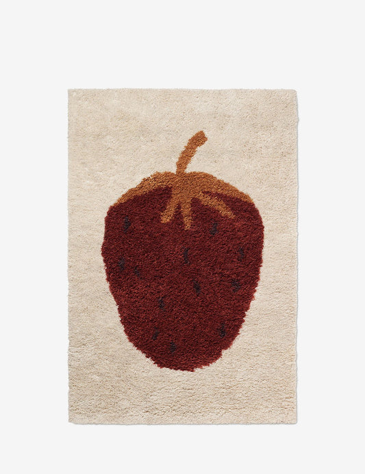 tufted rug strawberry