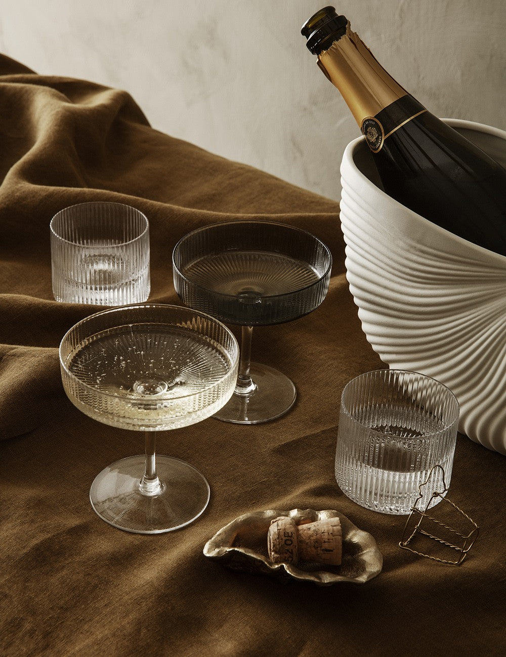 SET VASOS RIPPLE LOW 4 SET