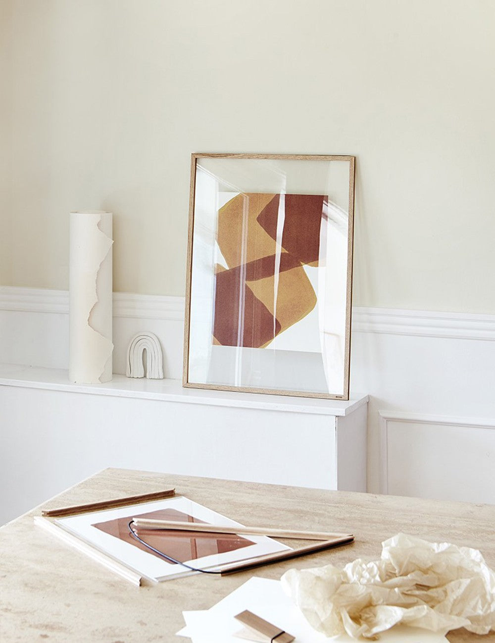 MOLDURA MOEBE CARVALHO MANCHADO