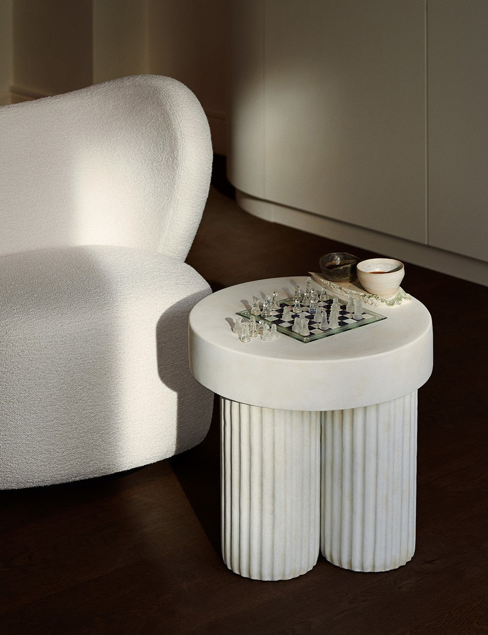 table d'appoint à engrenages