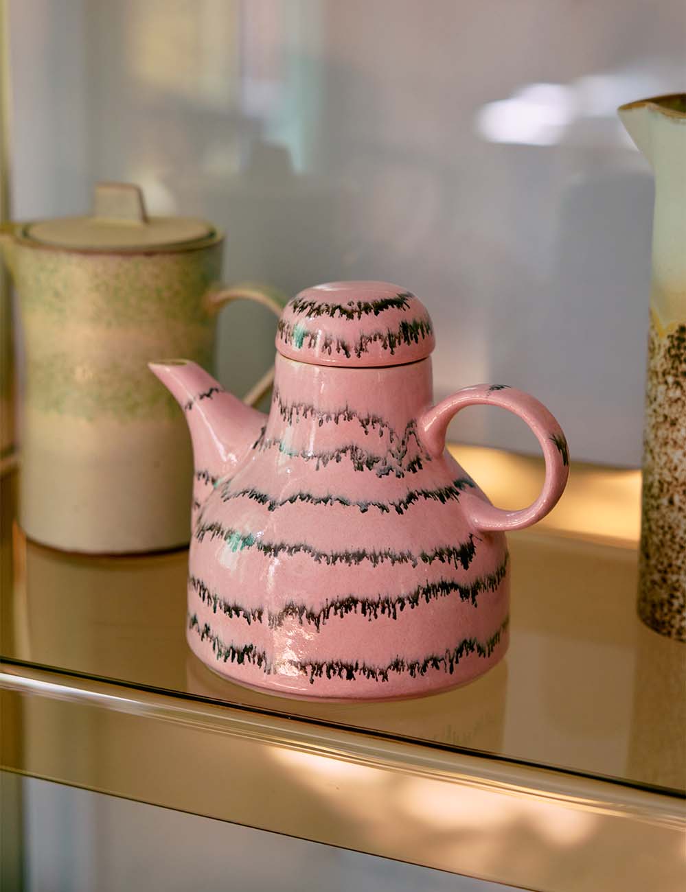 Caffettiera in ceramica anni '70