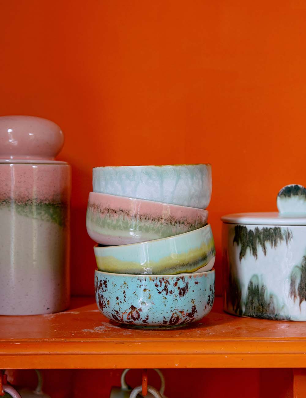 Dessert bowl 70s Ceramics 4 set 