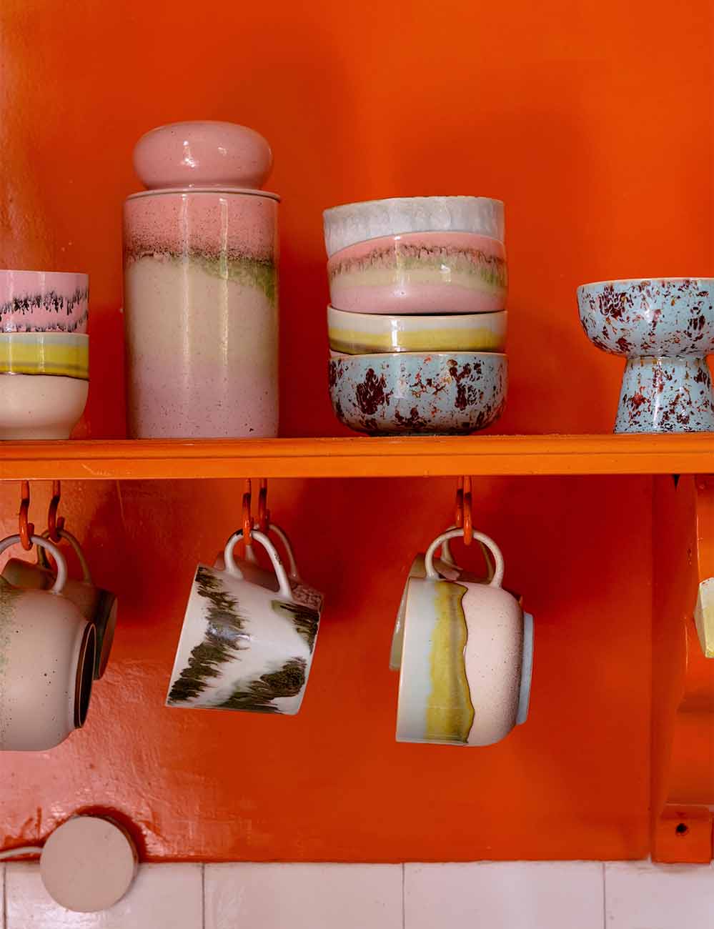 Caneca cappuccino 70s Ceramics 4 set