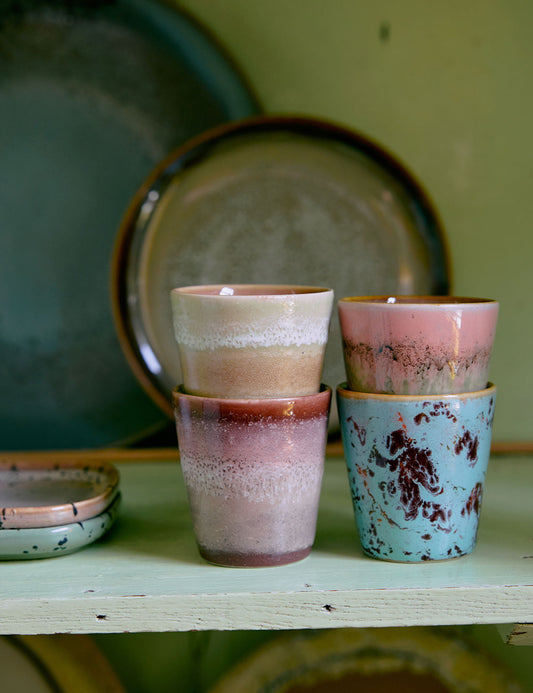 Taza ristretto 70s Ceramics 4 set