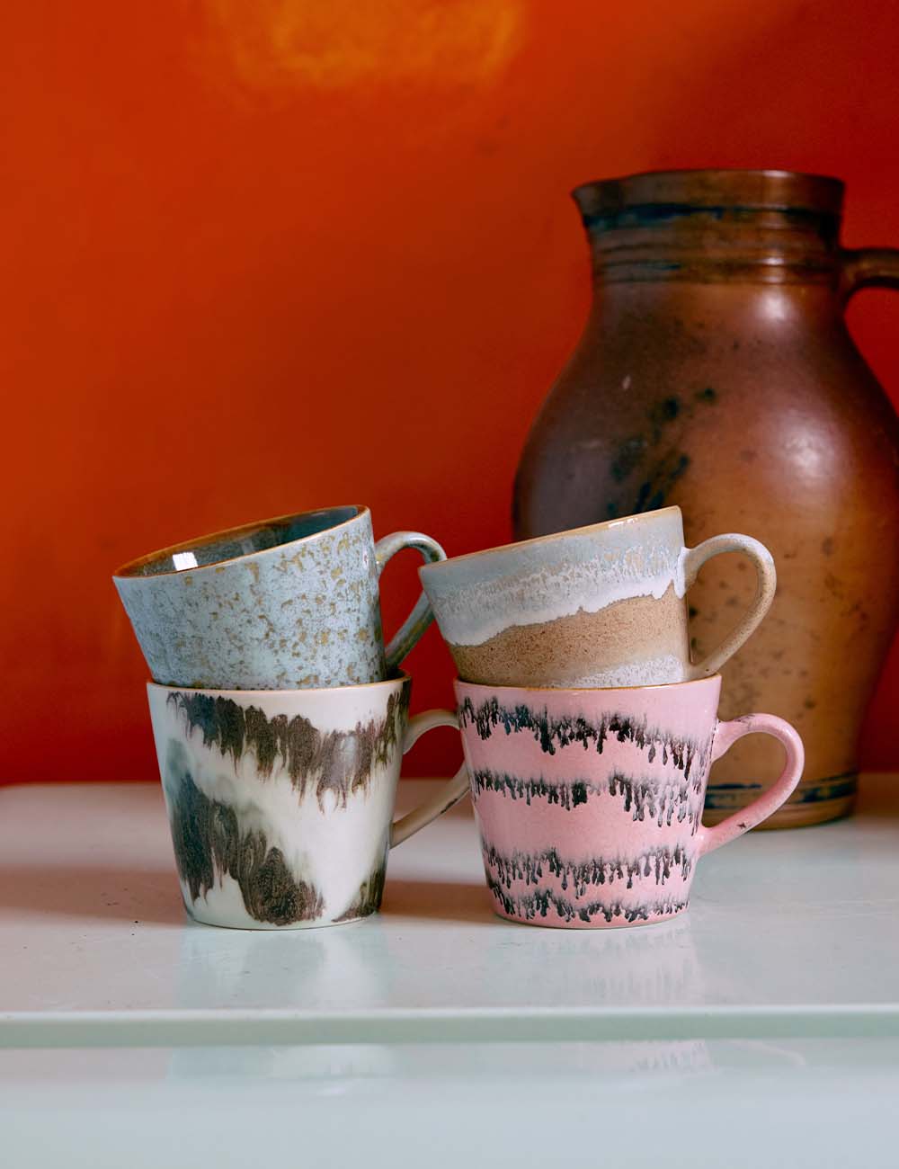 Taza cappuccino 70s Ceramics 4 set