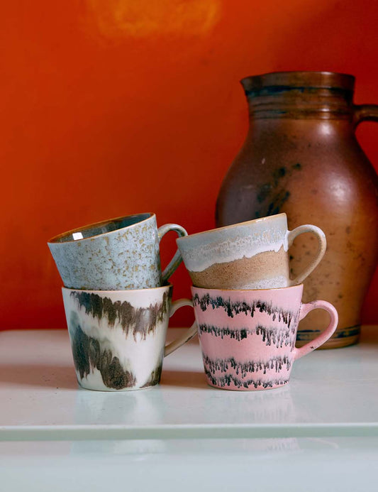 Caneca cappuccino 70s Ceramics 4 set