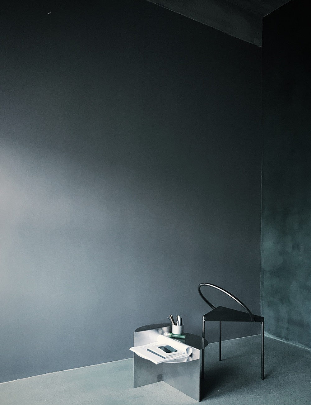 rivet side table