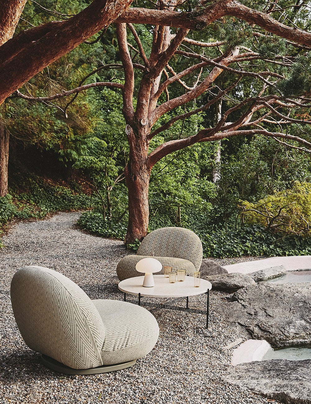 chaise longue d'extérieur pivotante Pacha