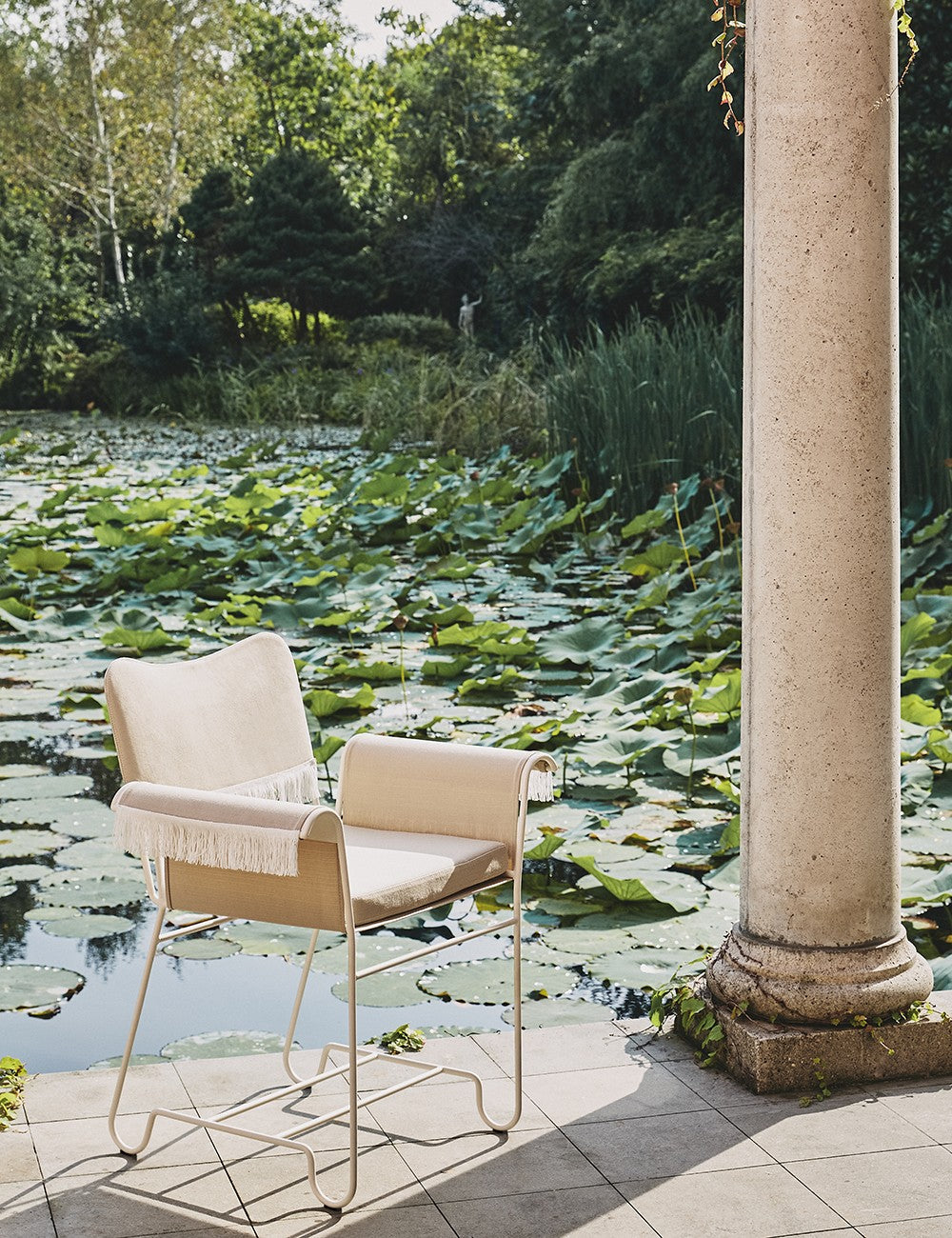 Tropique dining chair fringes