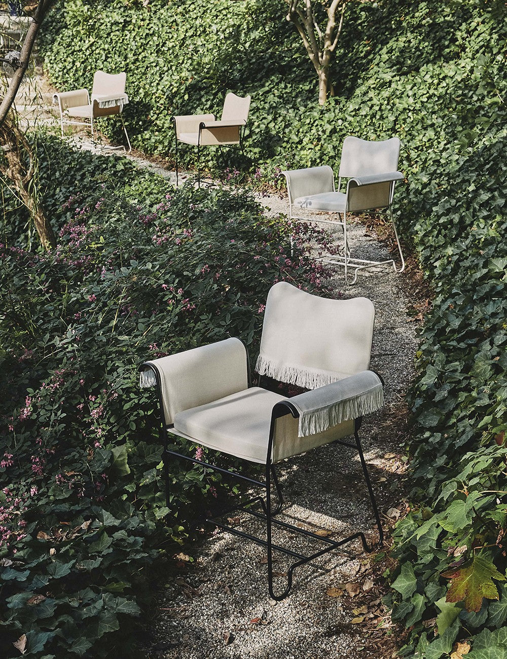 Tropique dining chair fringes