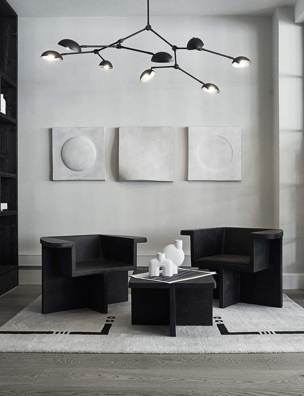 drop chandelier mini bronze