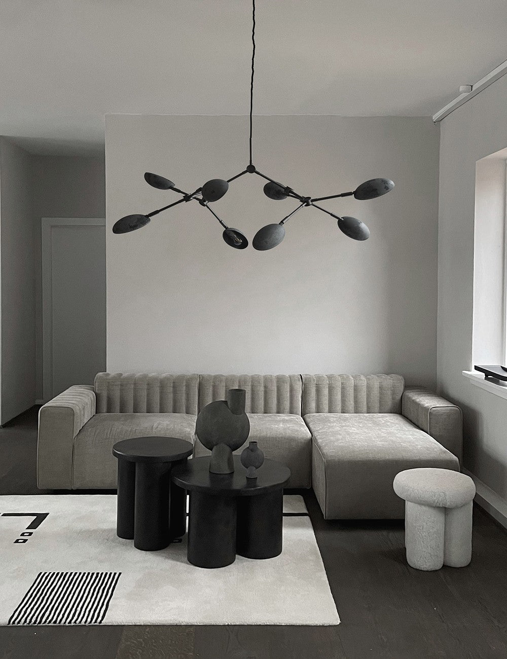 drop chandelier oxidized