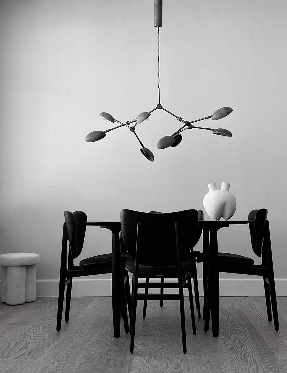 drop chandelier mini oxidized