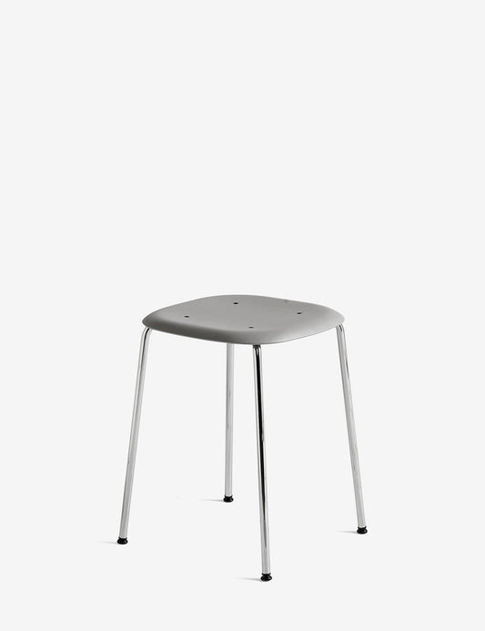sgabello con bordo morbido 70 cromato