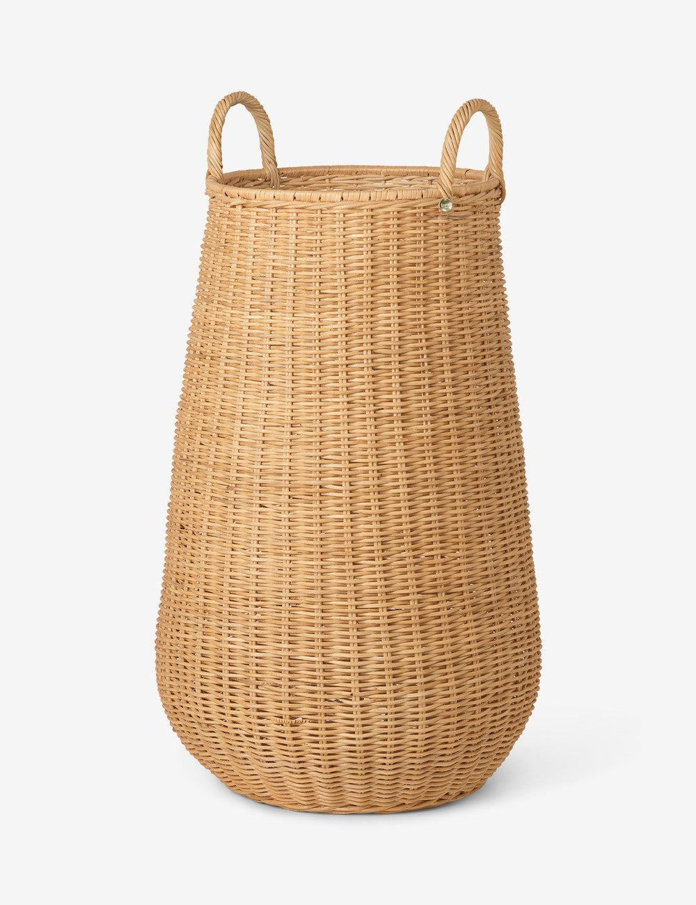 cesto della biancheria intrecciato