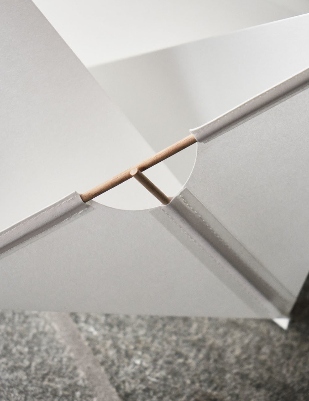 lampadaire cube en papier