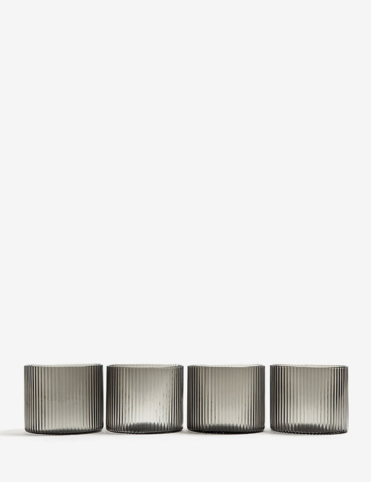 SET VASOS RIPPLE LOW 4 SET