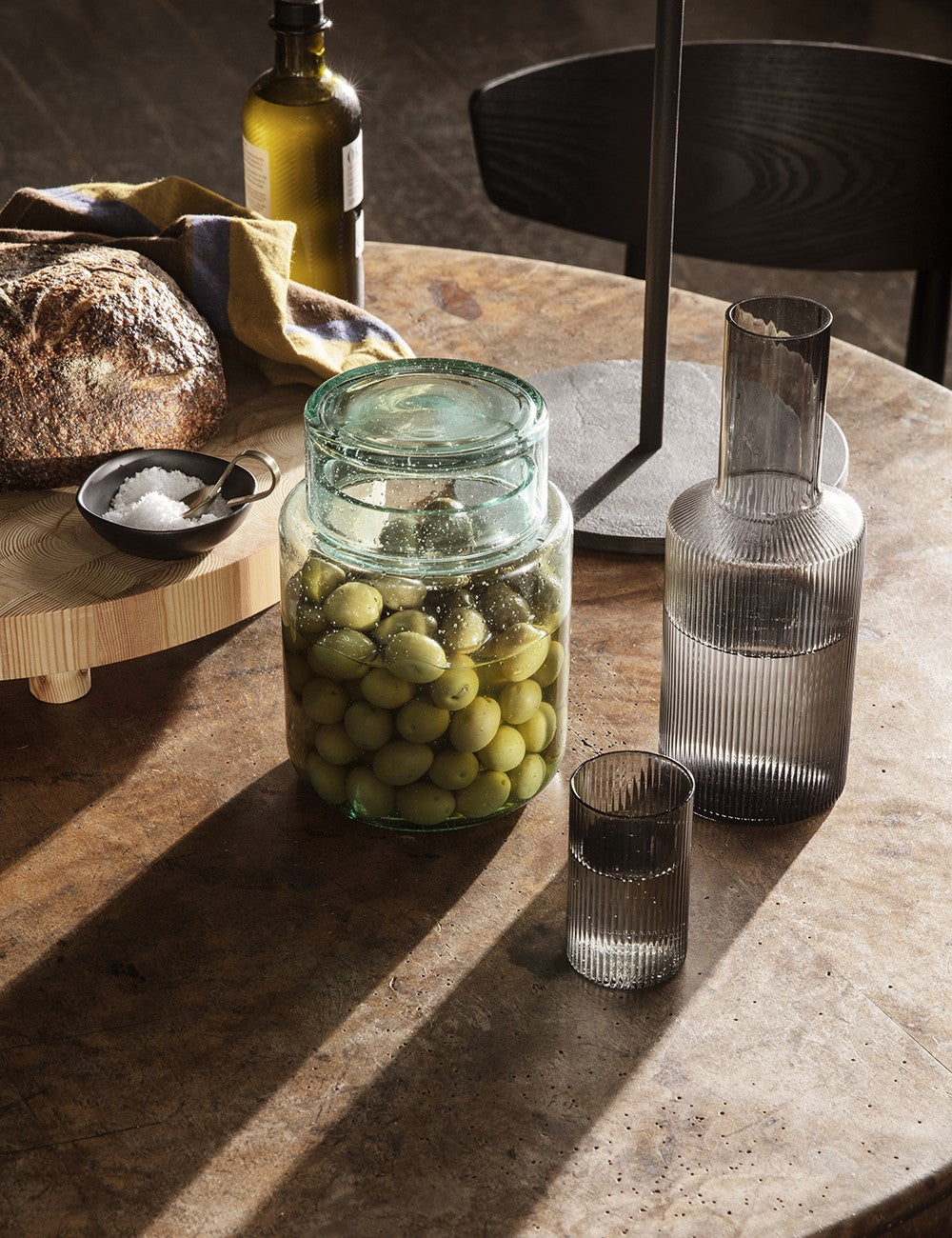 ensemble de 4 verres à verrine ondulés