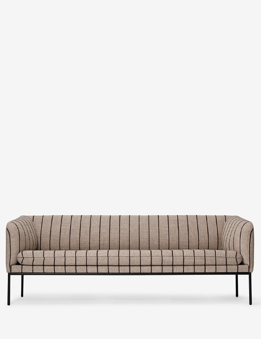 TURN SOFA 3-SEATER BLACK