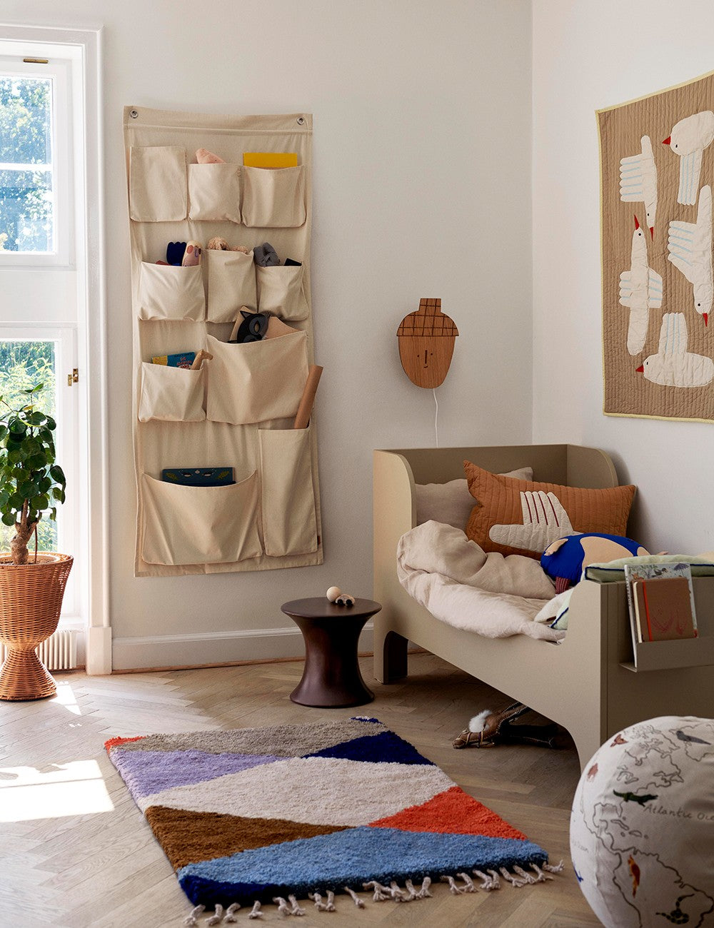 harlequin knotted rug