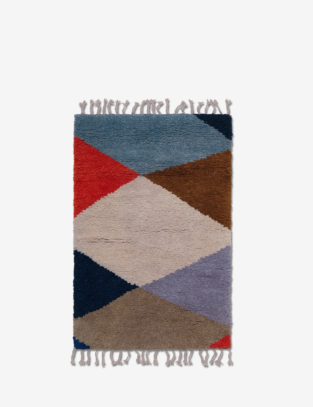 harlequin knotted rug