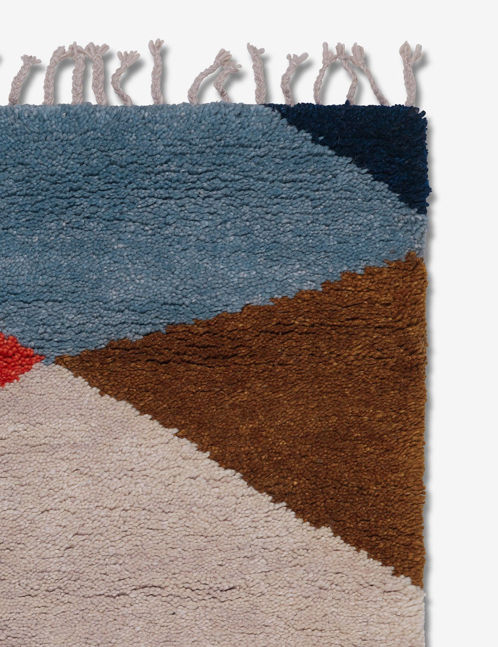 harlequin knotted rug
