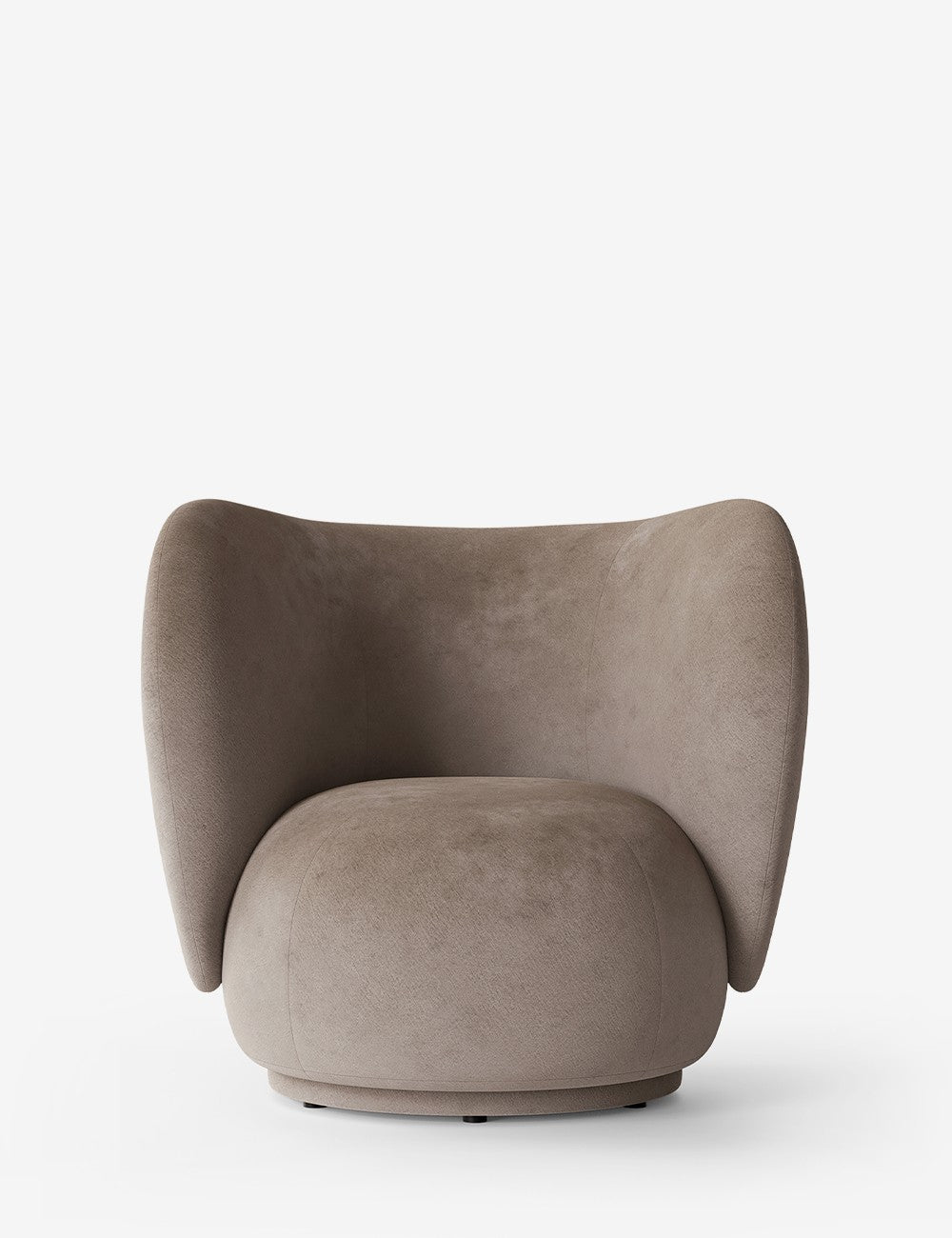 fauteuil rico en velours délavé