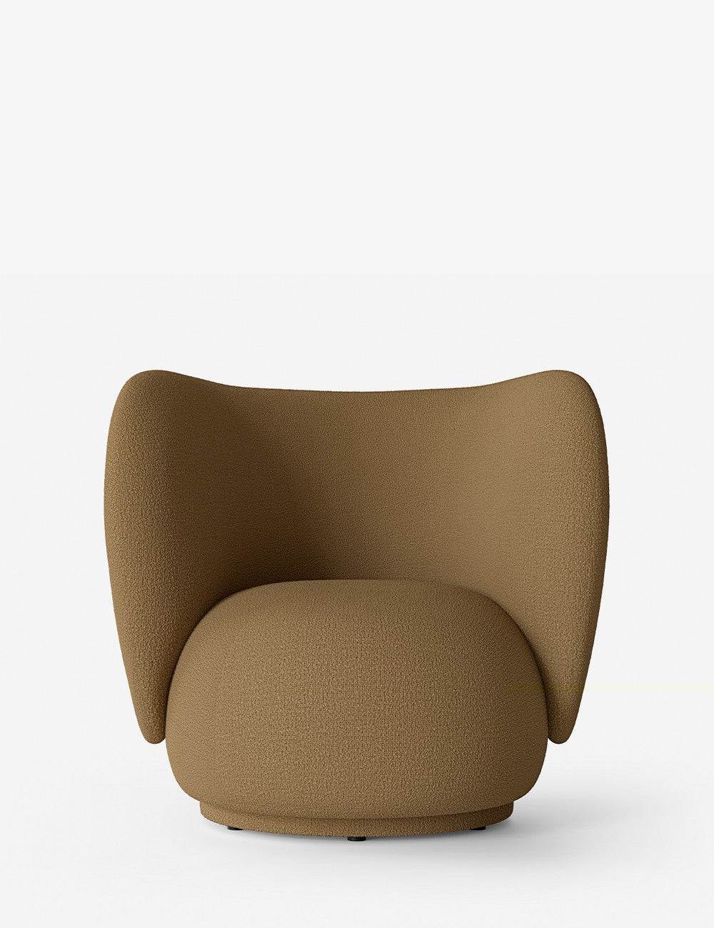 poltrona lounge rico in lana bouclé