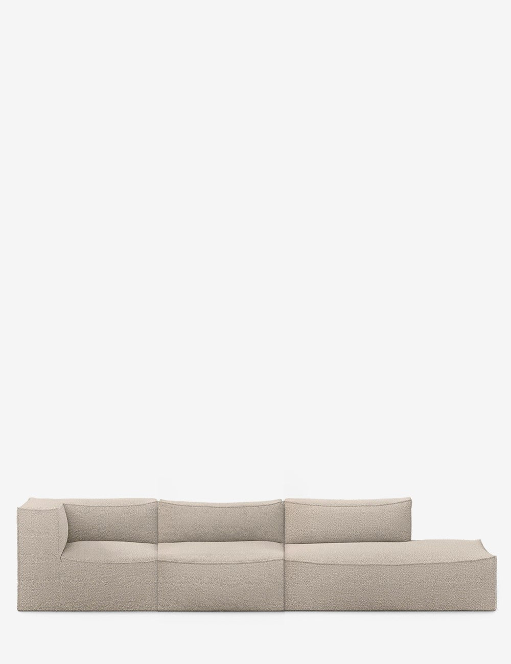 divano catena lana bouclé pettine 4 sx