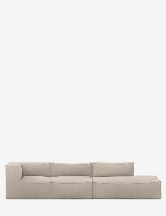 catena sofa wool bouclé comb 4 left