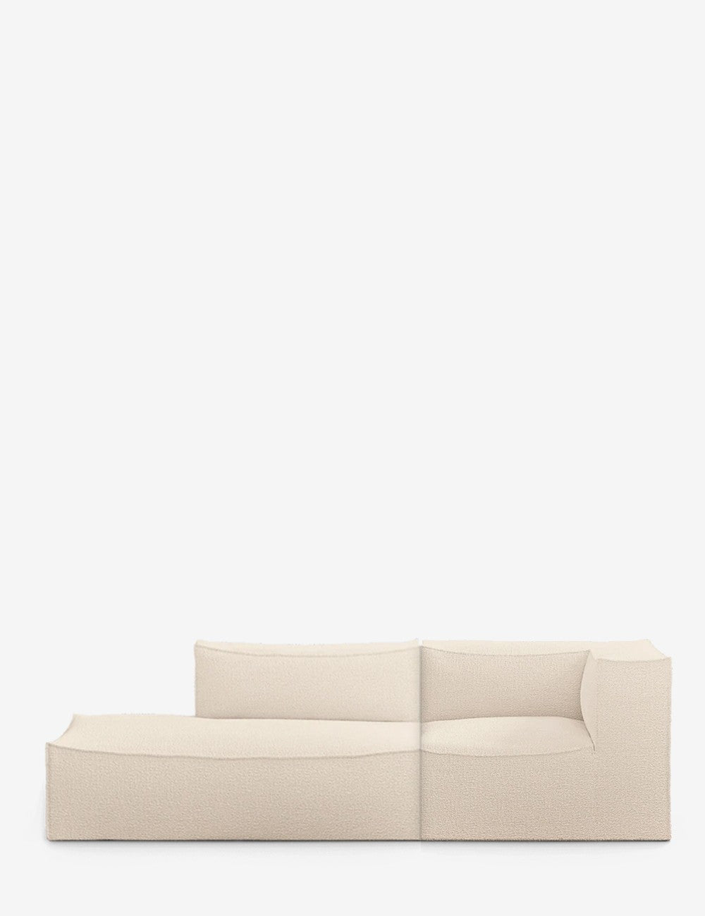 catena divano lana bouclé pettine 3 destra