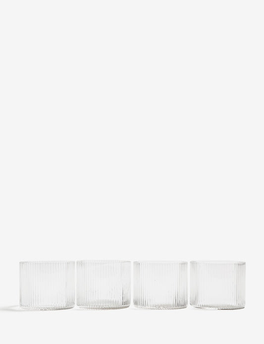 SET VASOS RIPPLE LOW 4 SET
