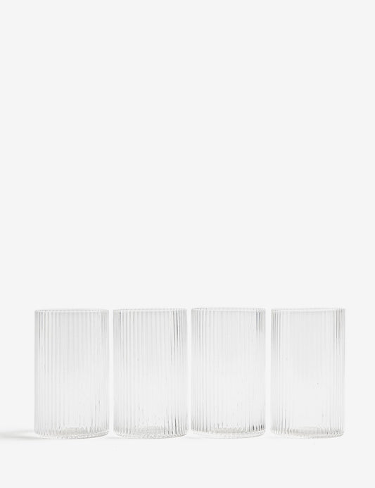 CONJUNTO COPOS RIPPLE VERRINES 4 SET