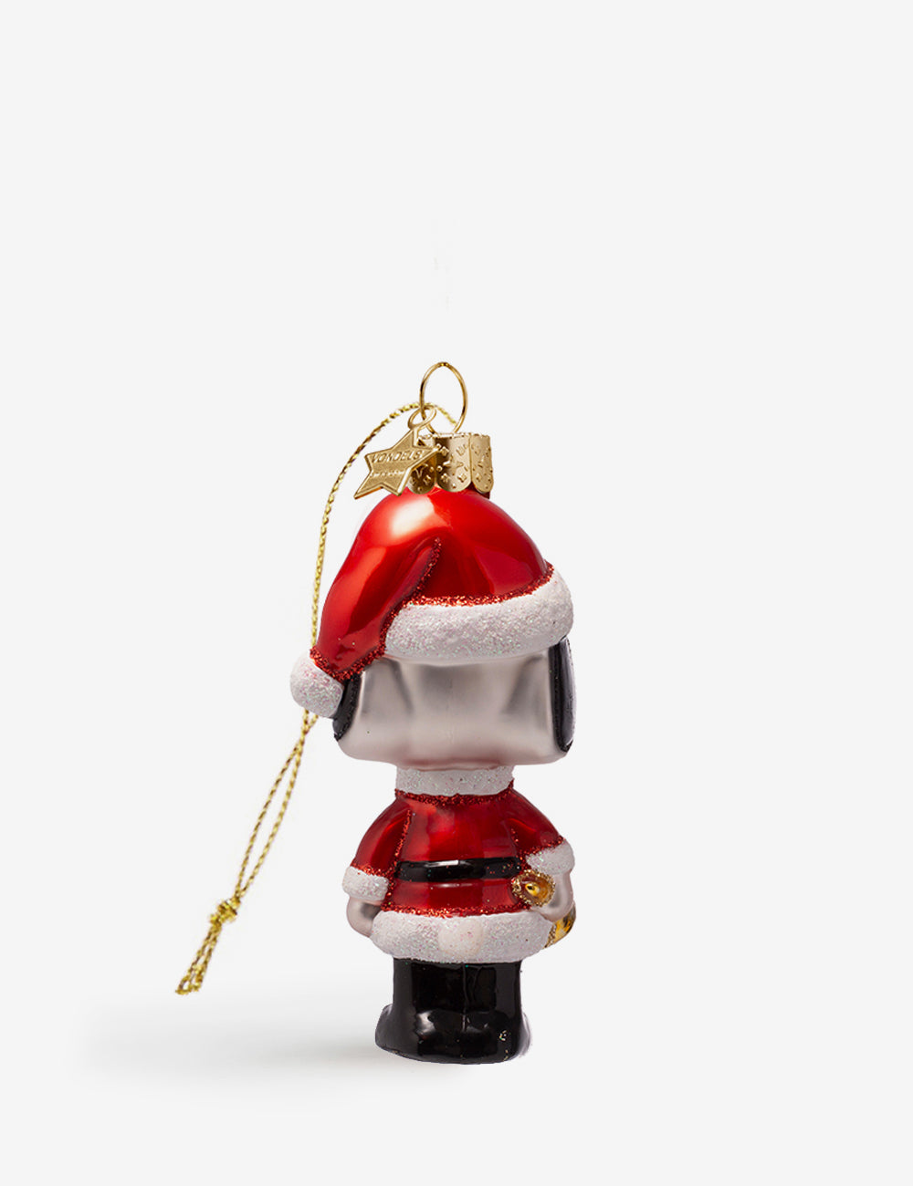 Snoopy glass ornament 