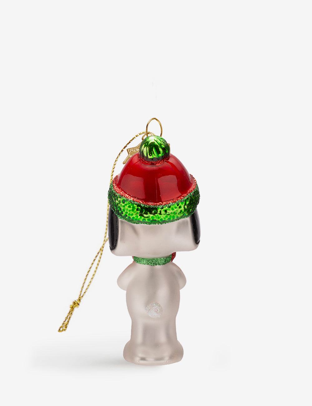 Snoopy glass ornament 